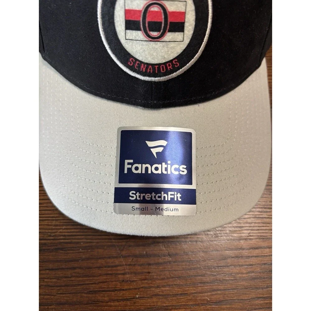 Ottawa Senators Fanatics Stretch Fit Navy Hat Small Medium S/M NWT NHL Hockey